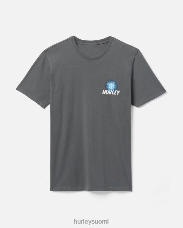 Hurley miehet joka päivä tutkia iloinen aurinko kaveri t-paita ionin harmaa vaatetus A06JJB295