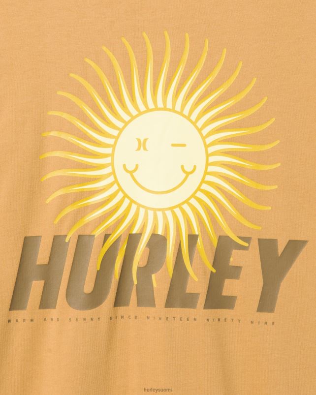 Hurley miehet joka päivä tutkia iloinen aurinko kaveri t-paita maakivi vaatetus A06JJB302