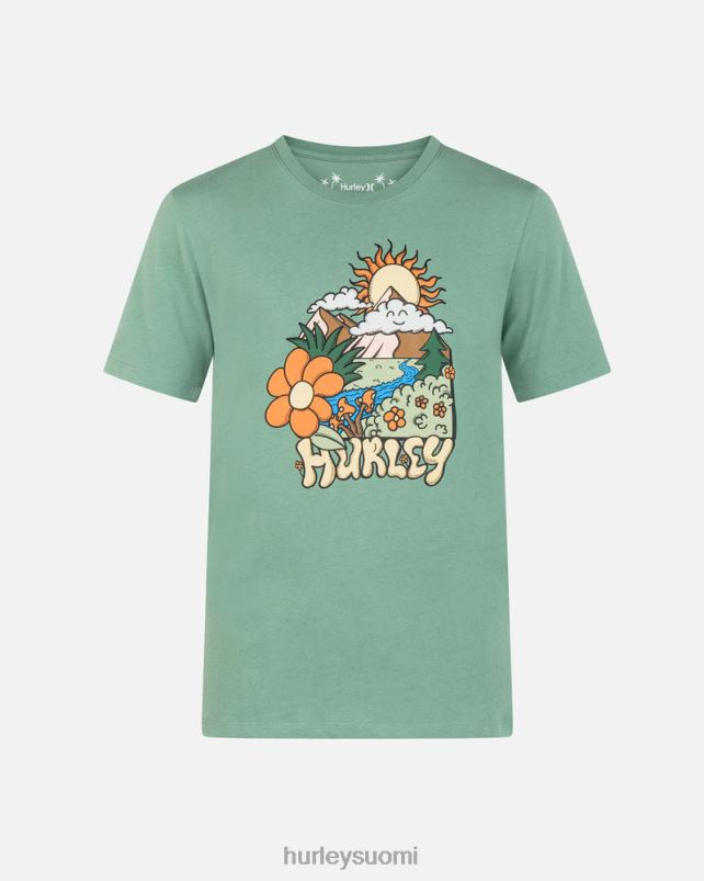 Hurley miehet joka päivä tutkimus aurinko paistaa lyhythihainen t-paita korianteri vaatetus A06JJB20