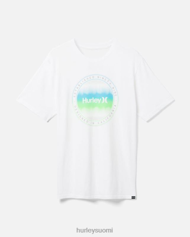 Hurley miehet jokapäiväinen aallonpituus t-paita valkoinen vaatetus A06JJB347