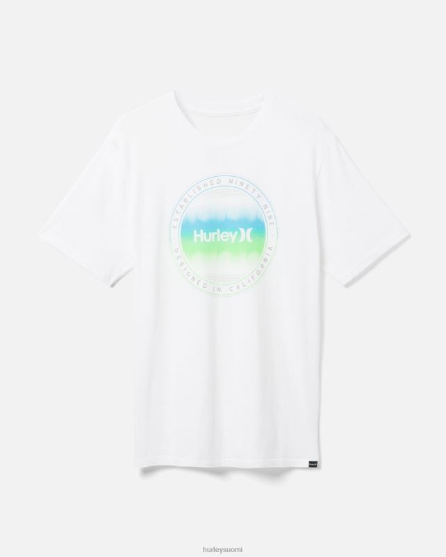 Hurley miehet jokapäiväinen aallonpituus t-paita valkoinen vaatetus A06JJB347