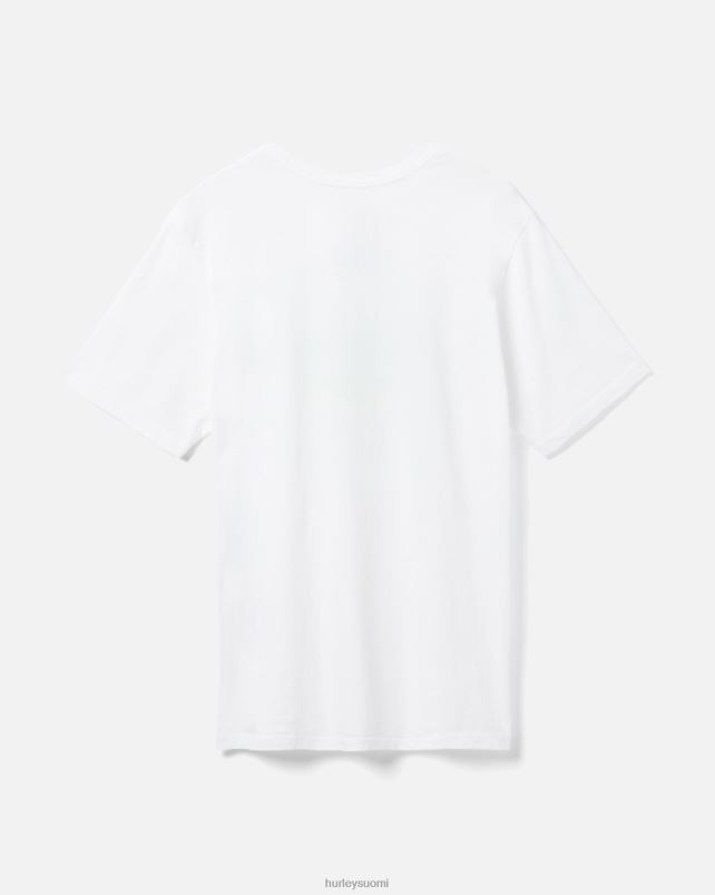 Hurley miehet jokapäiväinen aallonpituus t-paita valkoinen vaatetus A06JJB347