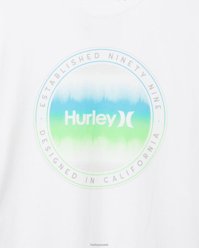 Hurley miehet jokapäiväinen aallonpituus t-paita valkoinen vaatetus A06JJB347