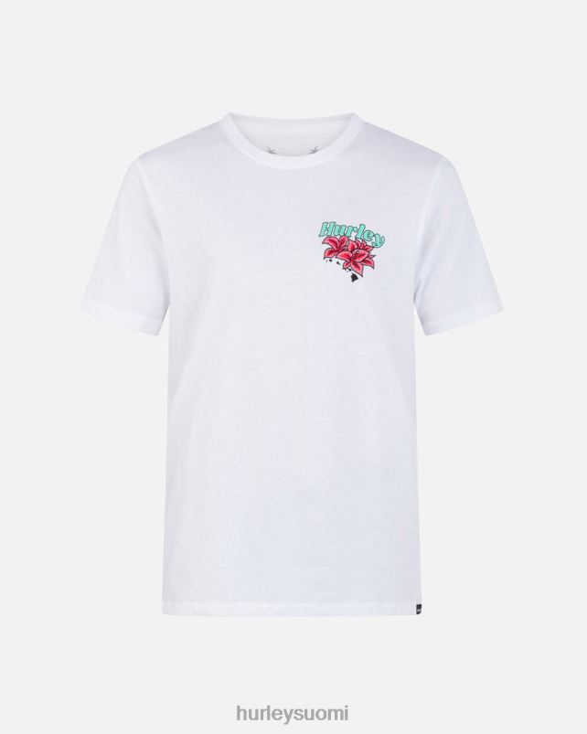 Hurley miehet jokapäiväinen aloha lady lyhythihainen t-paita valkoinen vaatetus A06JJB72