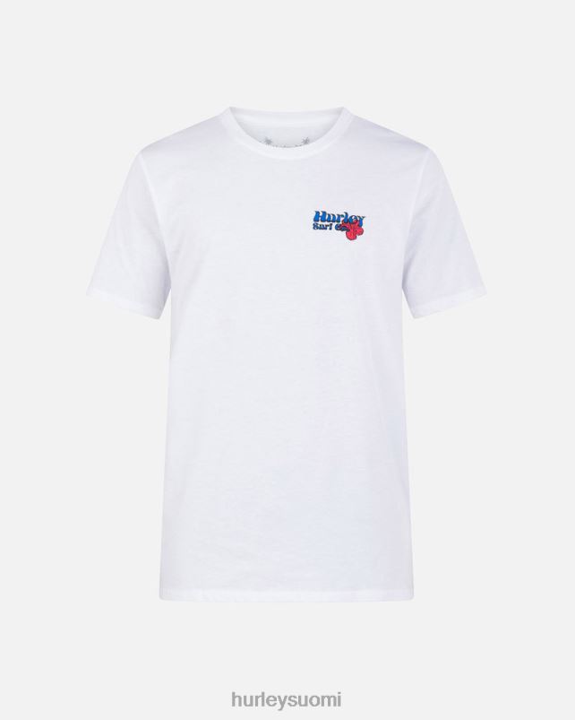 Hurley miehet jokapäiväinen birdies lyhythihainen t-paita valkoinen vaatetus A06JJB69