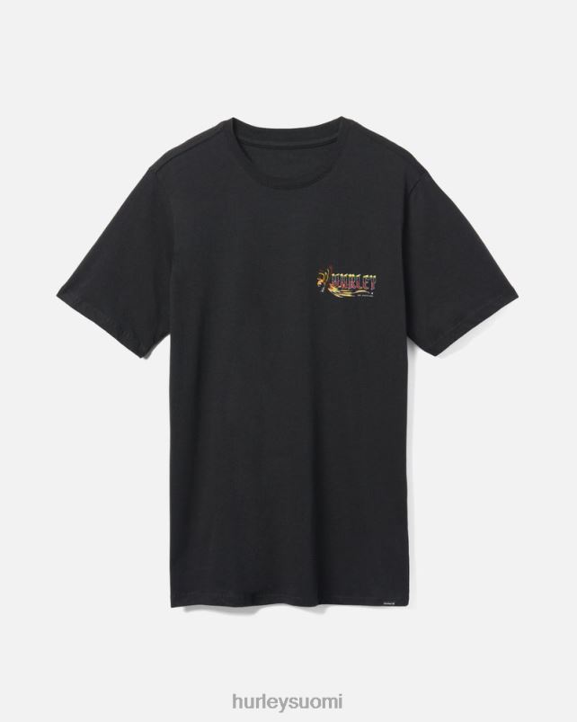 Hurley miehet jokapäiväinen merirosvo papukaija t-paita musta vaatetus A06JJB359