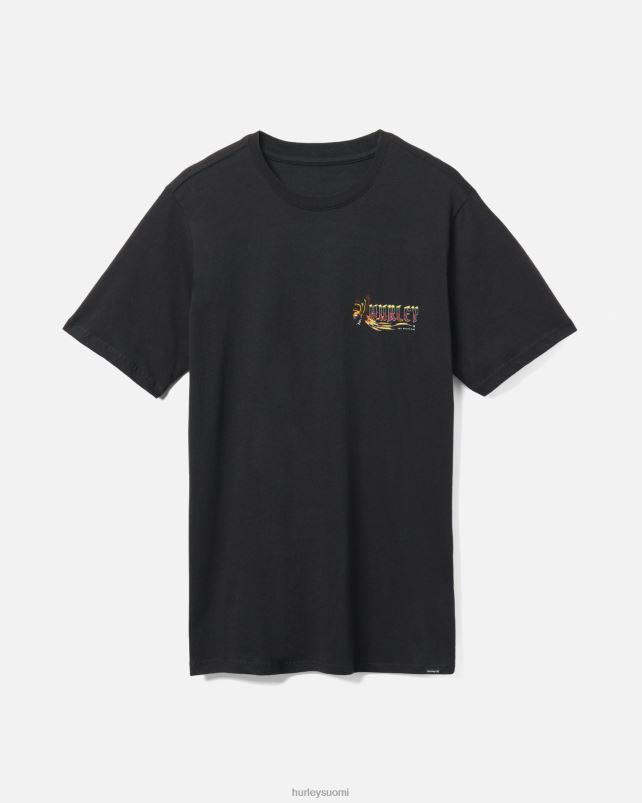Hurley miehet jokapäiväinen merirosvo papukaija t-paita musta vaatetus A06JJB359