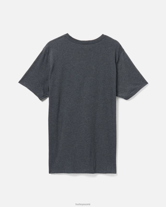Hurley miehet jokapäiväinen merkki lyhythihainen musta kanerva vaatetus A06JJB357