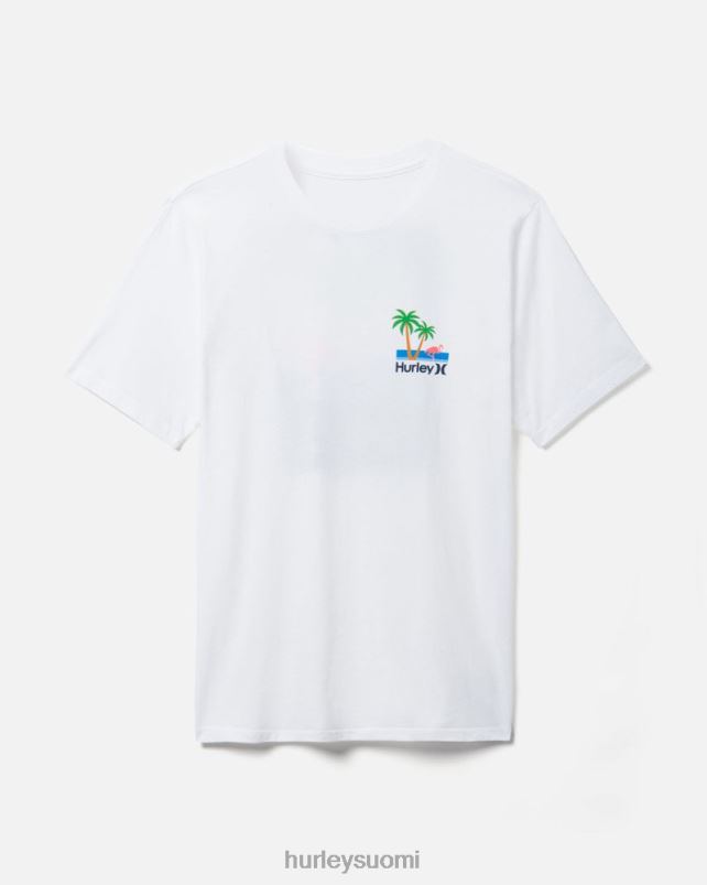 Hurley miehet jokapäiväinen mingo lyhythihainen valkoinen vaatetus A06JJB393