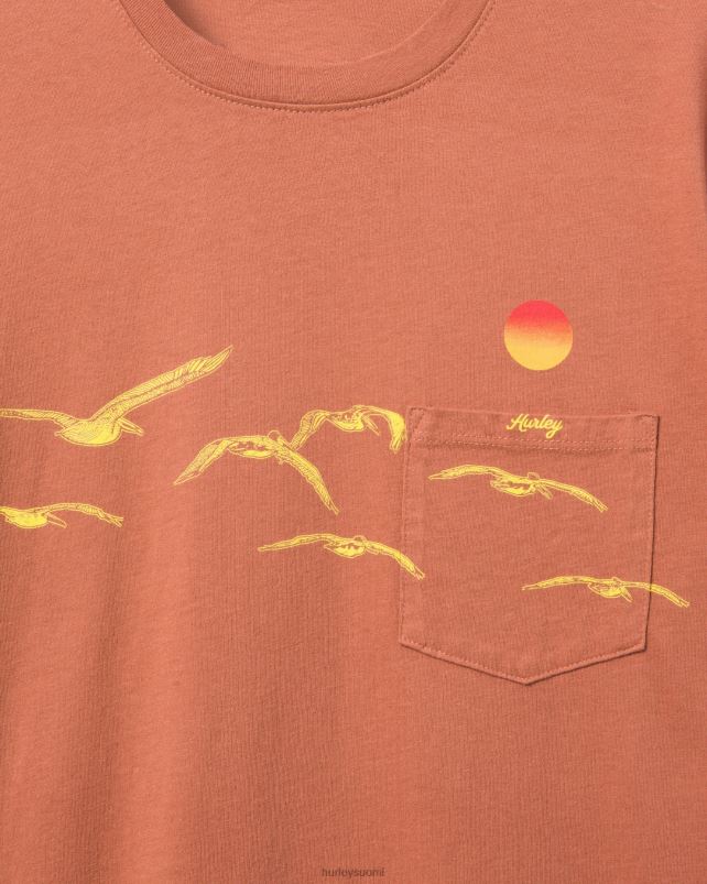 Hurley miehet jokapäiväinen parven taskut-paita zion ruoste vaatetus A06JJB360