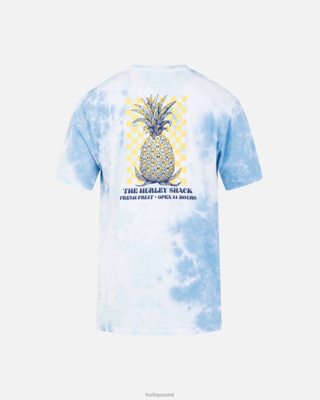Hurley miehet jokapäiväinen solmioväri trippy ananas lyhythihainen t-paita sininen uni vaatetus A06JJB8
