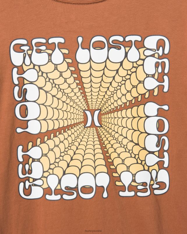 Hurley miehet jokapäiväinen tutkia kadonnut sqaure lyhythihainen zion ruoste vaatetus A06JJB320