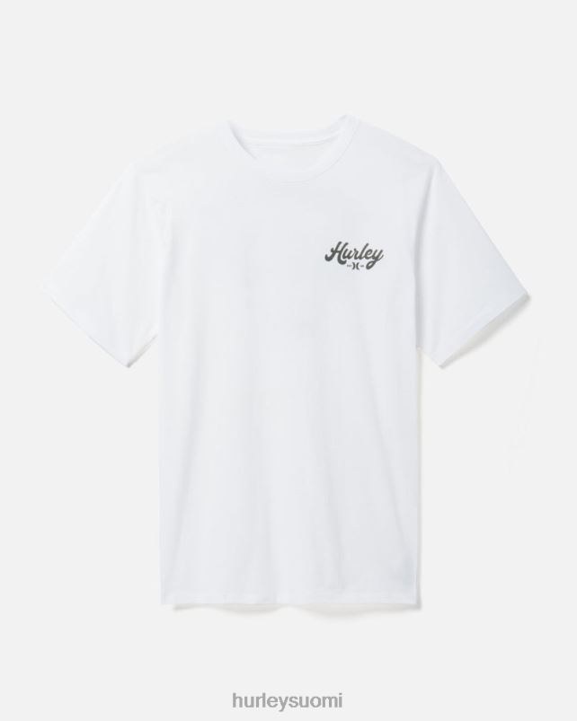 Hurley miehet jokapäiväinen viljellä t-paita valkoinen vaatetus A06JJB339