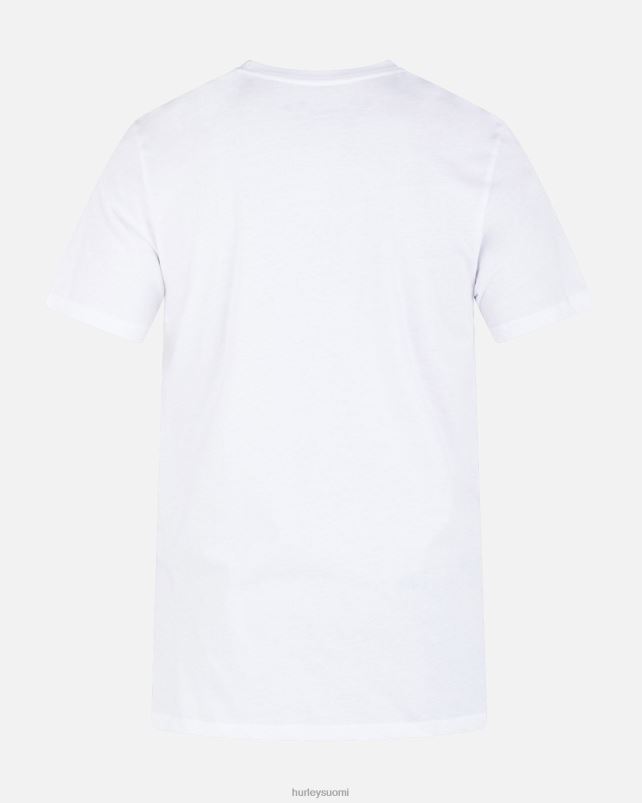 Hurley miehet kai lenny x jokapäiväinen lyhythihainen t-paita valkoinen vaatetus A06JJB272
