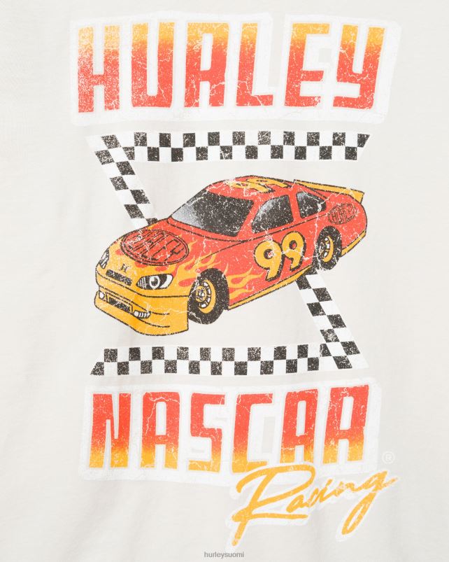 Hurley miehet nascar x daily nopeampi lyhythihainen t-paita luuta vaatetus A06JJB265