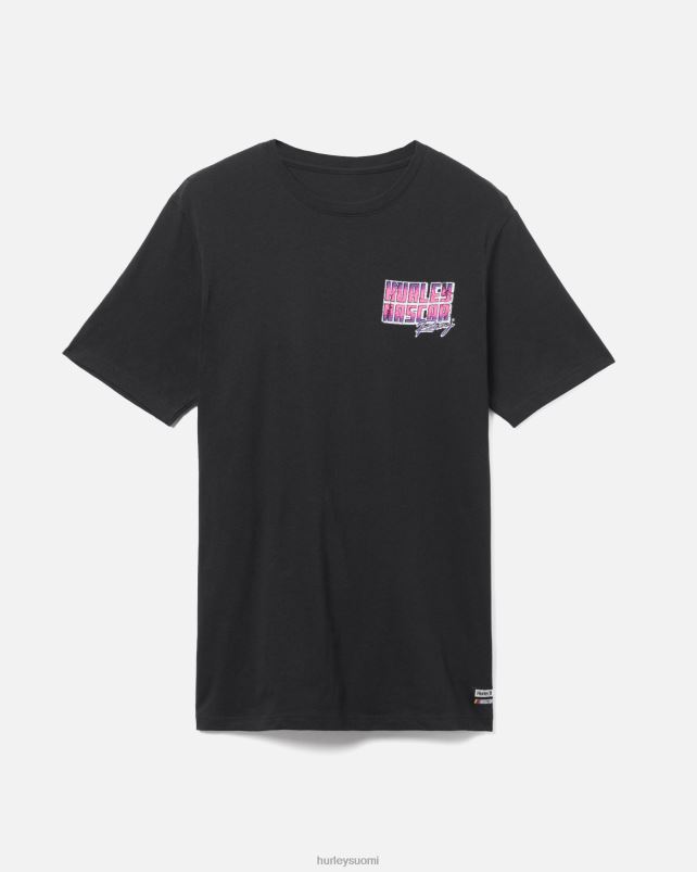 Hurley miehet nascar x daily nopeampi lyhythihainen t-paita musta vaatetus A06JJB267