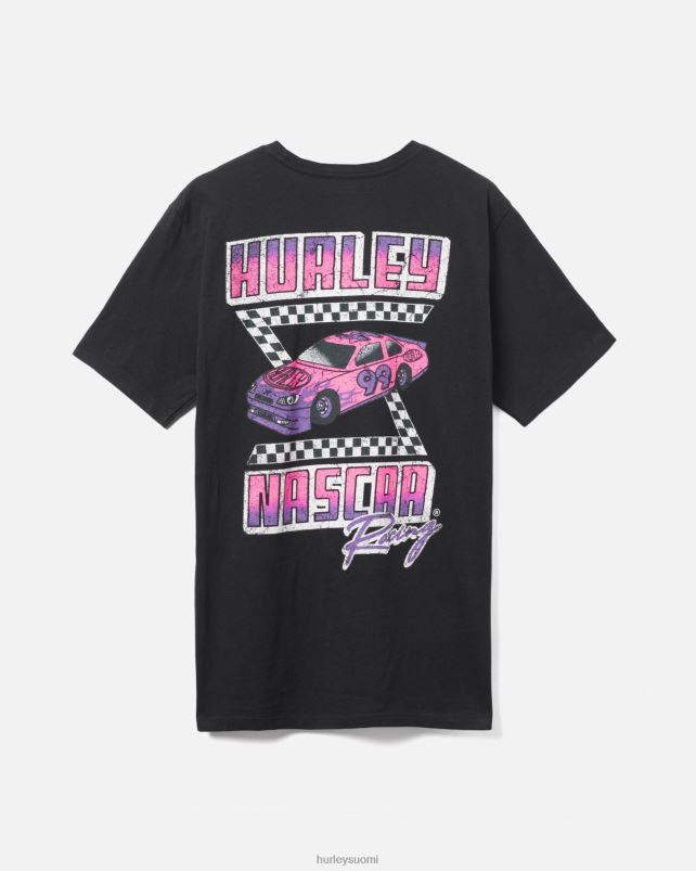 Hurley miehet nascar x daily nopeampi lyhythihainen t-paita musta vaatetus A06JJB267