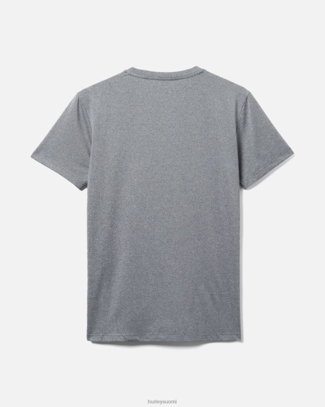 Hurley miehet olemassa bootcamp breathe mesh lyhythihainen performanssipaita harmaa/musta vaatetus A06JJB53