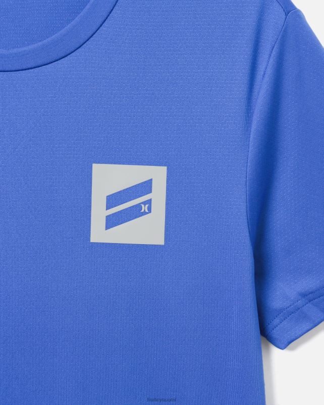 Hurley miehet olemassa bootcamp breathe mesh lyhythihainen performanssipaita sininen vaatetus A06JJB43