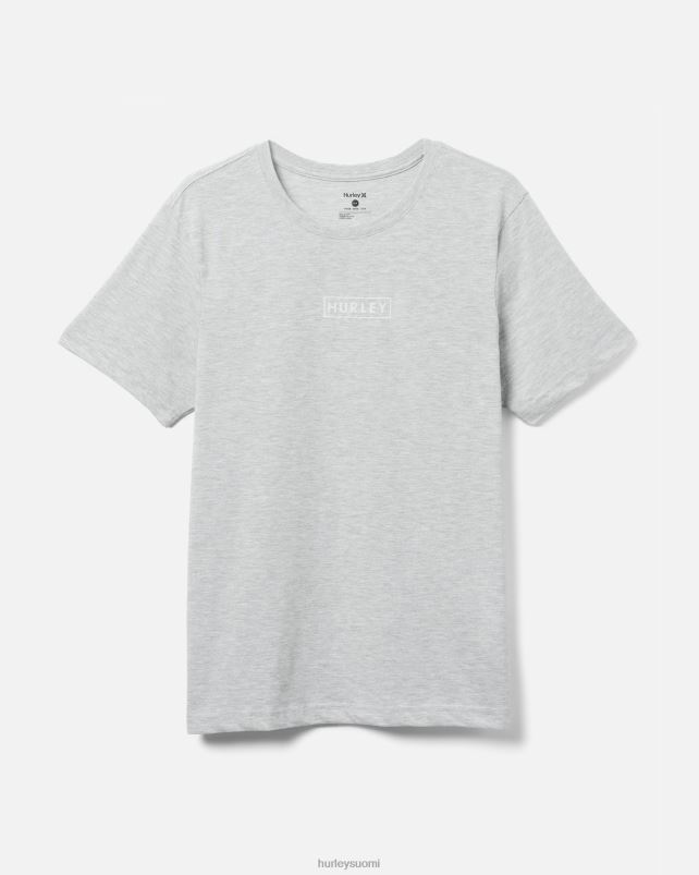 Hurley miehet olemassa boxed logo puuvilla jersey graafinen tee harmaa/harmaa vaatetus A06JJB36