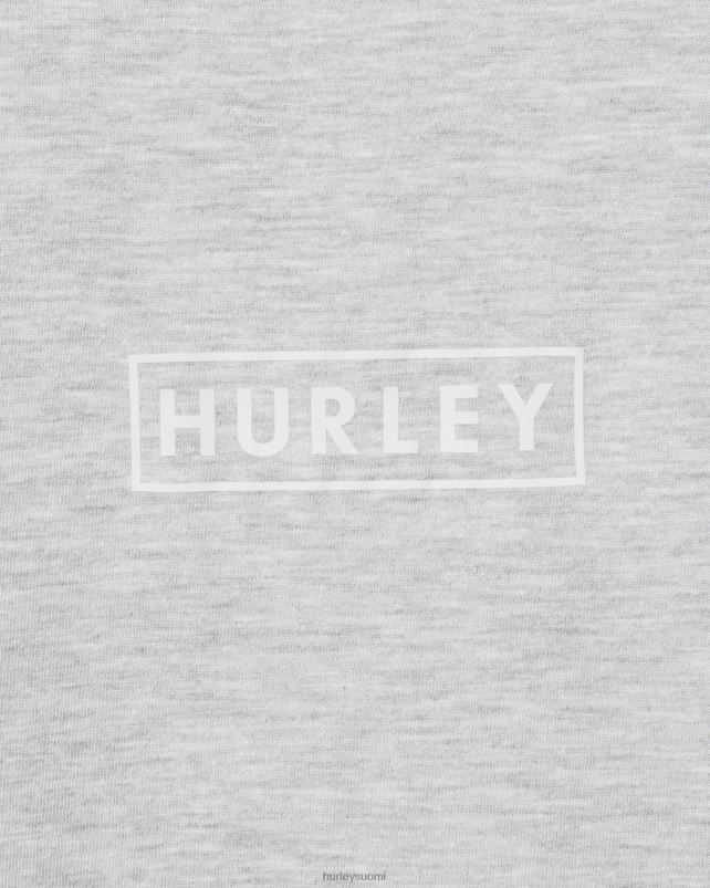 Hurley miehet olemassa boxed logo puuvilla jersey graafinen tee harmaa/harmaa vaatetus A06JJB36