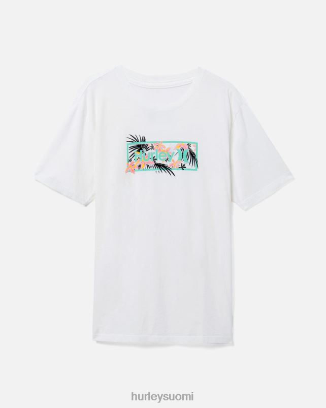 Hurley miehet päivittäin pesty tropiikin optinen lyhythihainen t-paita valkoinen vaatetus A06JJB399