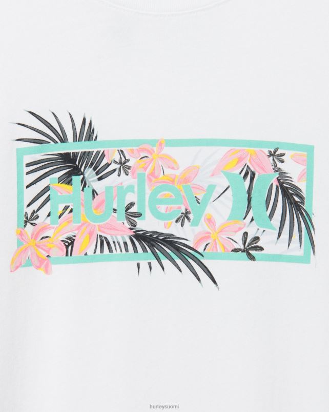 Hurley miehet päivittäin pesty tropiikin optinen lyhythihainen t-paita valkoinen vaatetus A06JJB399