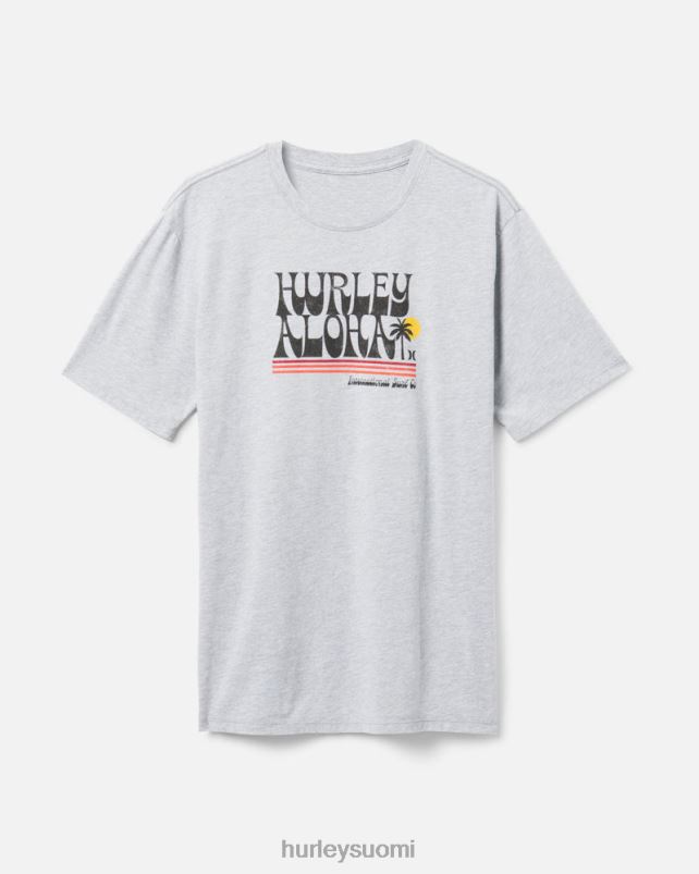 Hurley miehet päivittäinen 77 lyhythihainen tummanharmaa kanerva vaatetus A06JJB374