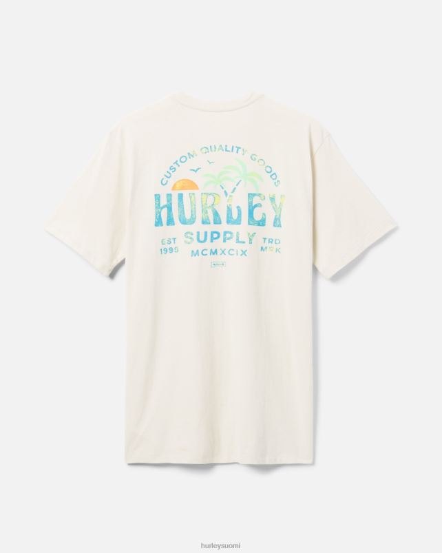 Hurley miehet päivittäinen double palms lyhythihainen luuta vaatetus A06JJB310