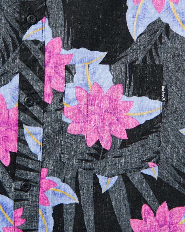 Hurley miehet wedge orgaaninen t-paita musta vaatetus A06JJB307