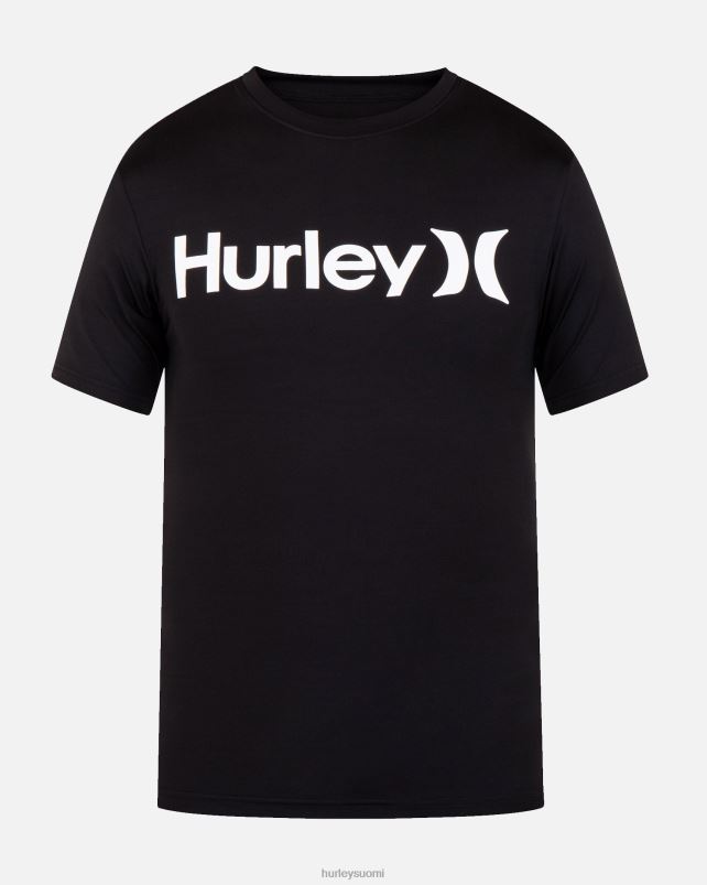 Hurley miehet yksi ja ainoa nopeasti kuivuva rashguard musta vaatetus A06JJB328