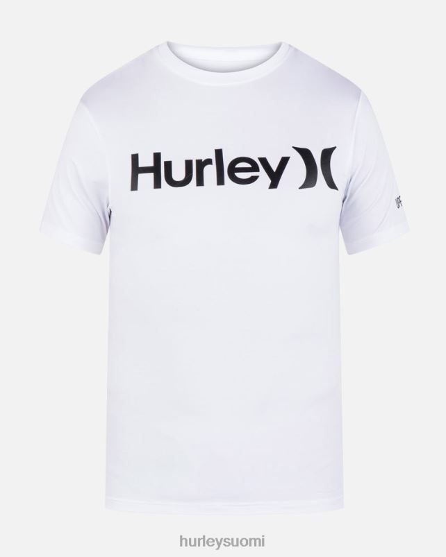 Hurley miehet yksi ja ainoa nopeasti kuivuva rashguard valkoinen vaatetus A06JJB278