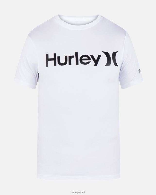 Hurley miehet yksi ja ainoa nopeasti kuivuva rashguard valkoinen vaatetus A06JJB278