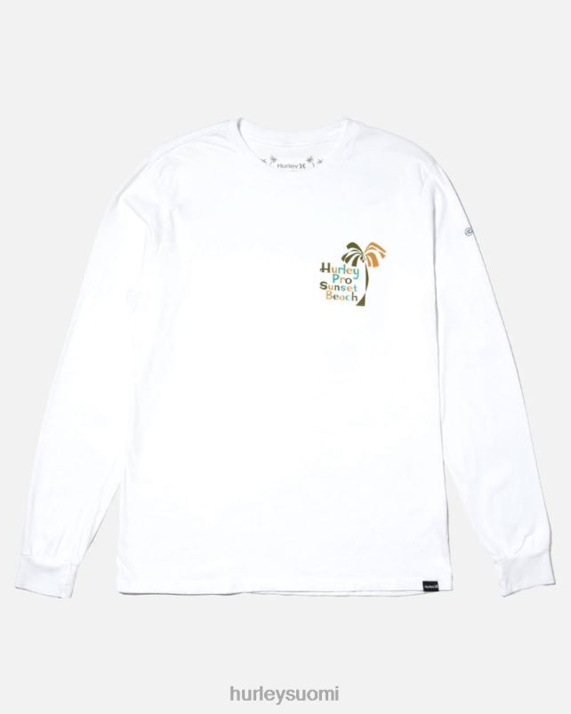 Hurley miehet Pro sunset beach pitkähihainen t-paita valkoinen vaatetus A06JJB404