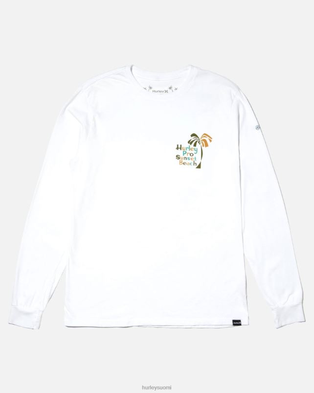 Hurley miehet Pro sunset beach pitkähihainen t-paita valkoinen vaatetus A06JJB404