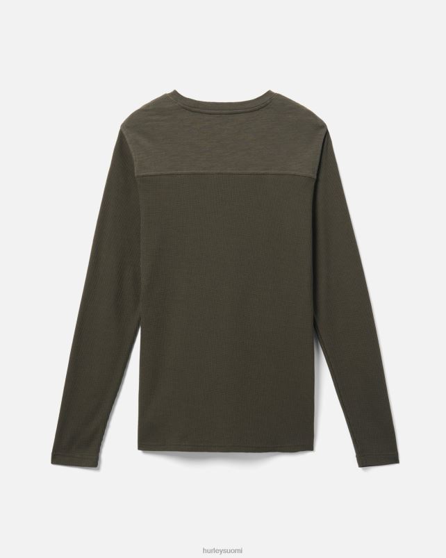Hurley miehet felton thermo crew pitkähihainen tummanvihreä vaatetus A06JJB388