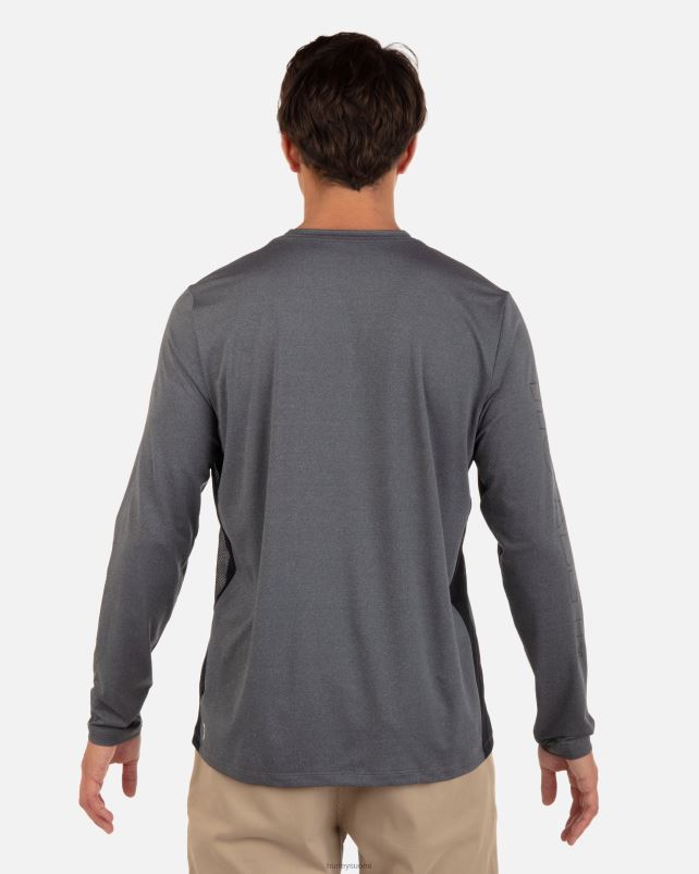 Hurley miehet h2o-dri easton fastlane upf pitkähihainen musta kanerva vaatetus A06JJB313