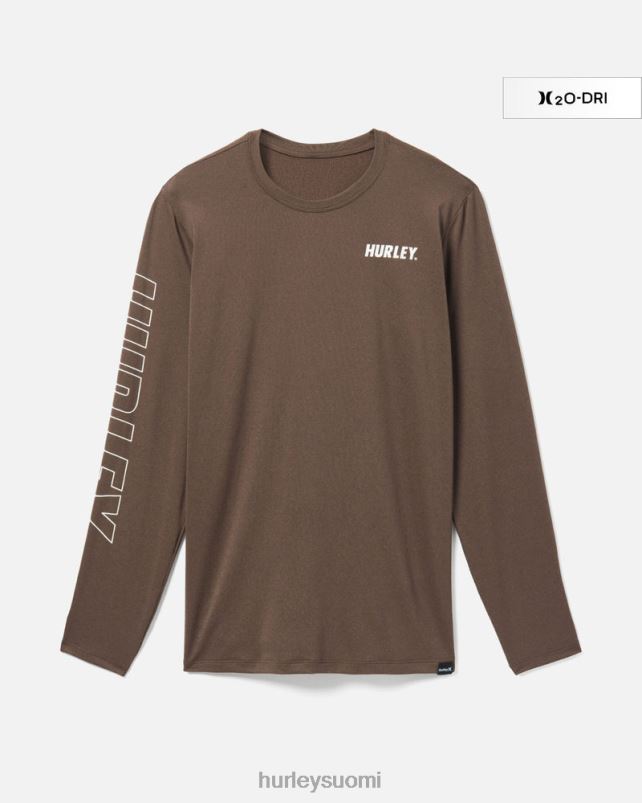 Hurley miehet h2o-dri easton fastlane upf pitkähihainen zion ruoste vaatetus A06JJB341