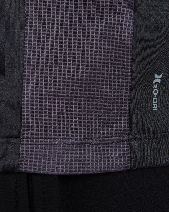 Hurley miehet h2o-dri easton upf pitkähihainen toppi musta kanerva vaatetus A06JJB15