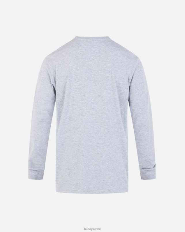 Hurley miehet joka päivä box-pitkähihainen t-paita tummanharmaa kanerva vaatetus A06JJB70