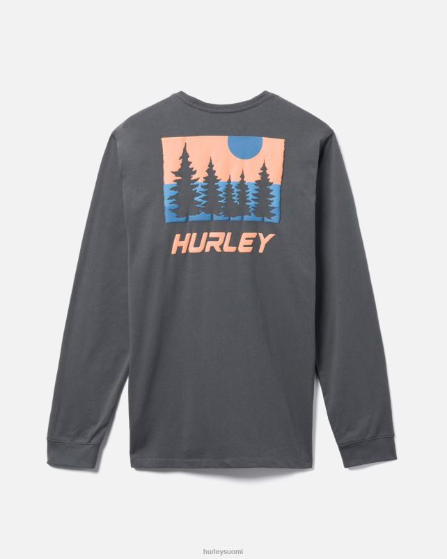 Hurley miehet joka päivä tutkia ikivihreää pitkähihaista ionin harmaa vaatetus A06JJB377