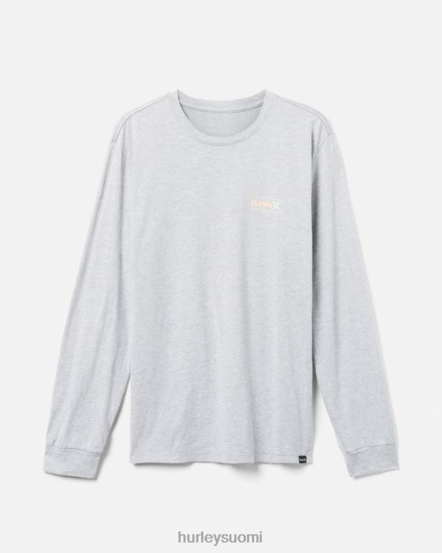 Hurley miehet jokapäiväinen ja vain leikattu pitkähihainen tummanharmaa kanerva vaatetus A06JJB344