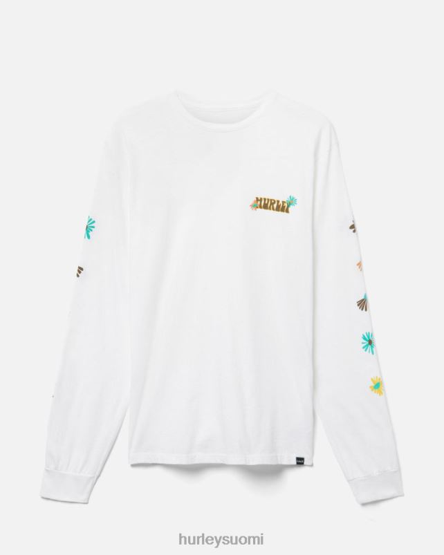 Hurley miehet jokapäiväinen sedona pitkähihainen valkoinen vaatetus A06JJB323