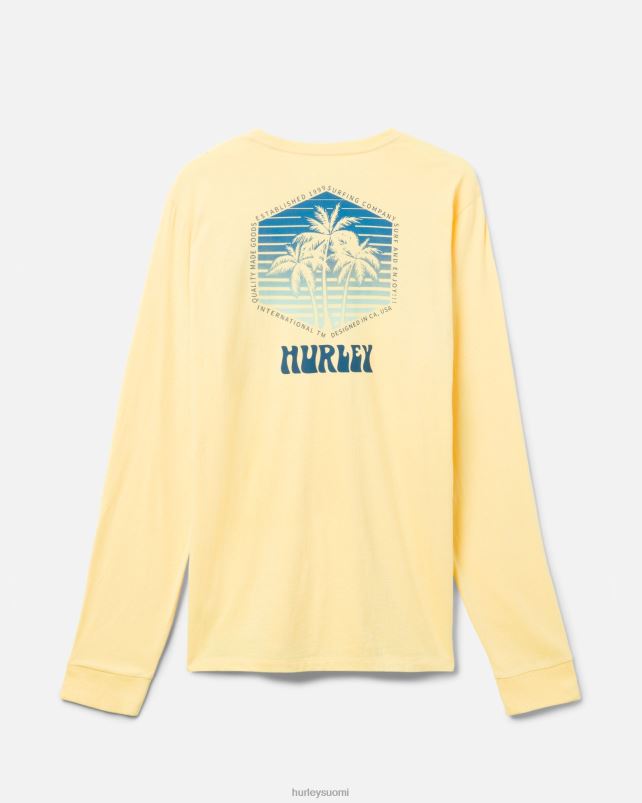 Hurley miehet jokapäiväinen tres palmas pitkähihainen btr-kastike vaatetus A06JJB370
