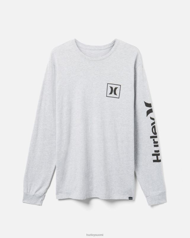 Hurley miehet jokapäiväinen yksi ja ainoa ikonipitkähihainen tummanharmaa kanerva vaatetus A06JJB301