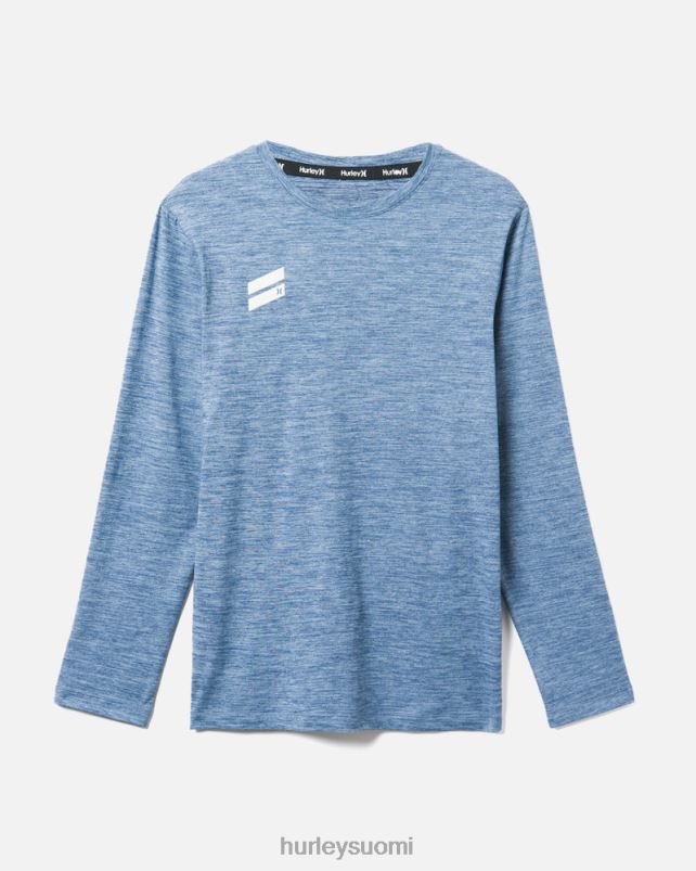 Hurley miehet olemassa pitkähihainen suorituskykyinen T-paita jäänsininen vaatetus A06JJB281