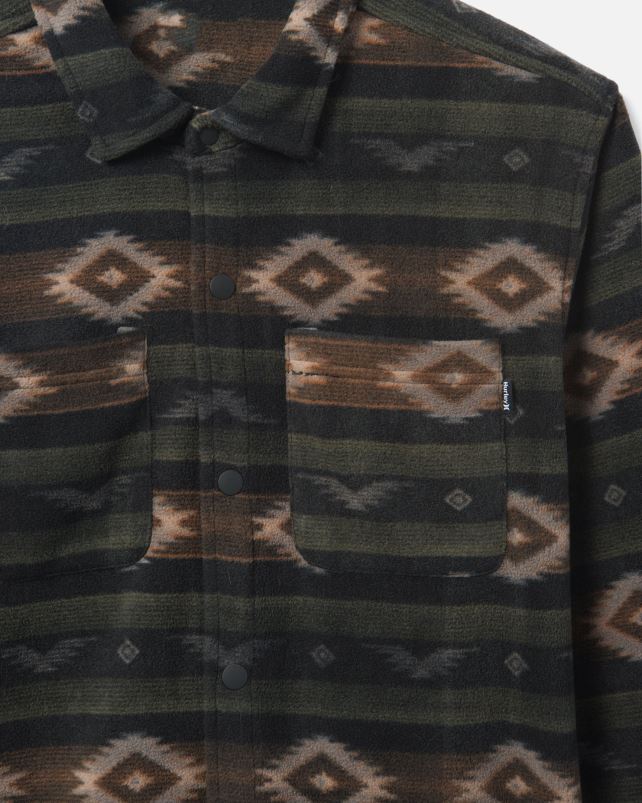 Hurley miehet santa cruz windchill pitkähihainen musta yhdistelmä vaatetus A06JJB335