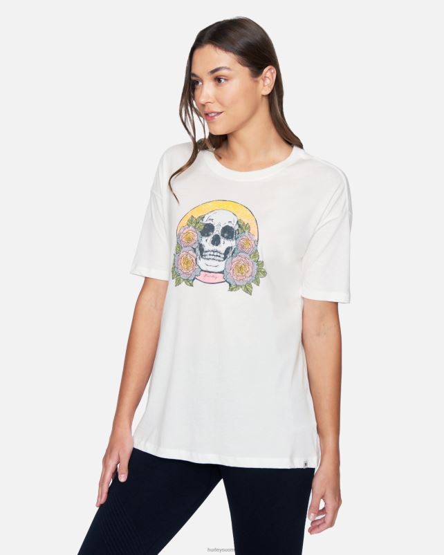Hurley naiset nadya oversize t-paita vaahtokarkkeja vaatetus A06JJB561