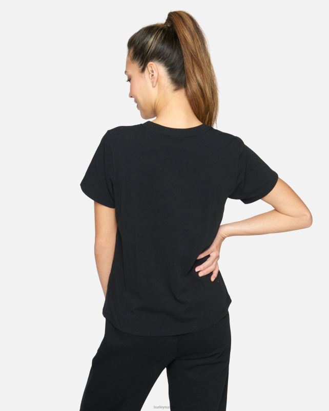 Hurley naiset nascar kilpaauton klassinen T-paita musta vaatetus A06JJB571