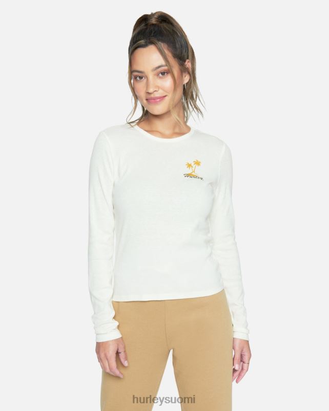 Hurley naiset sna pitkähihainen rib-paita vaahtokarkkeja vaatetus A06JJB560
